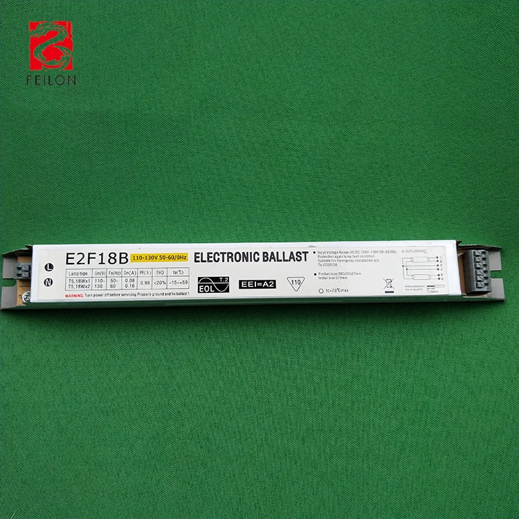 fluorescent electronic ballast 110v 2x18w ballast