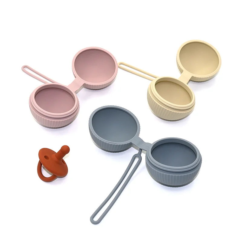Portable Creative Food Grade Pacifier Case Silicone Baby Pacifier Holder