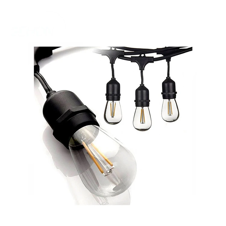 Уличная светодиодная гирлянда S14 Retro Edison E27 водонепроницаемая декоративная лампа IP65 Энергосберегающая 15