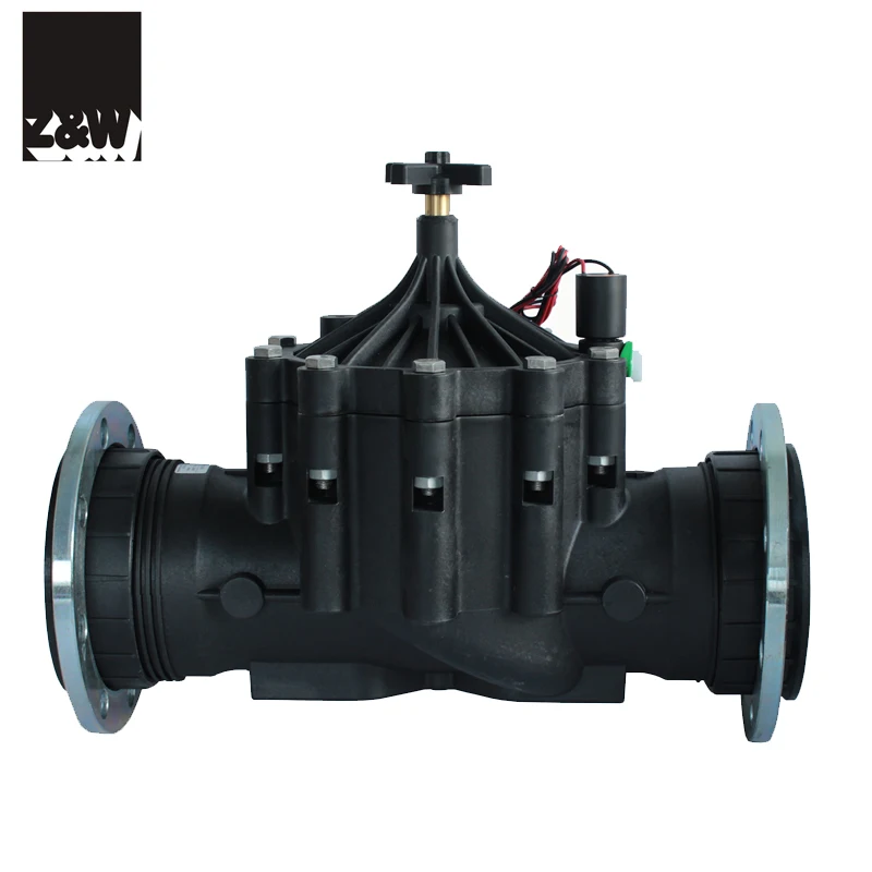 400PH 4 inch solenoid valve DN100 flange or thread connection agriculture irrigation pilot hydraulic plastic nylon