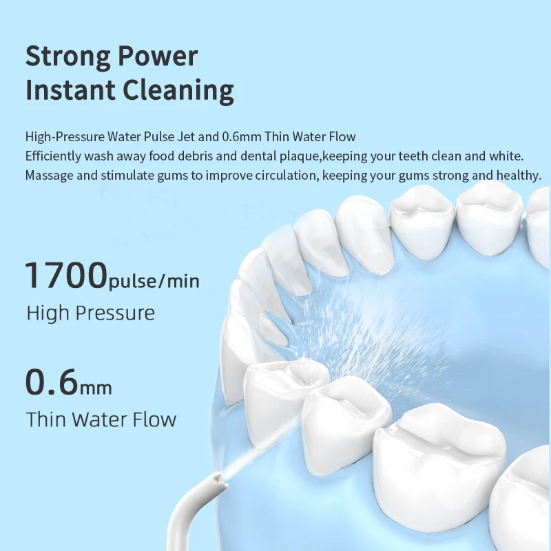 Portable Water Flosser Dental Water Cleaning Teeth Washing Machine Floss
