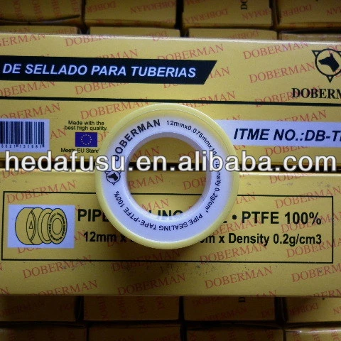 100% ptfe thread seal tape high quality 12mm water oil chemical for plumbing used