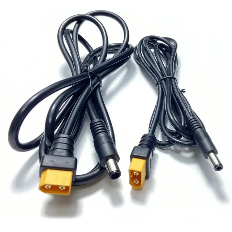 XT60 to DC 55*25 male to male 1.5m model aircraft power cord T12TS100 electric soldering iron extension cord xt60 to dc5521