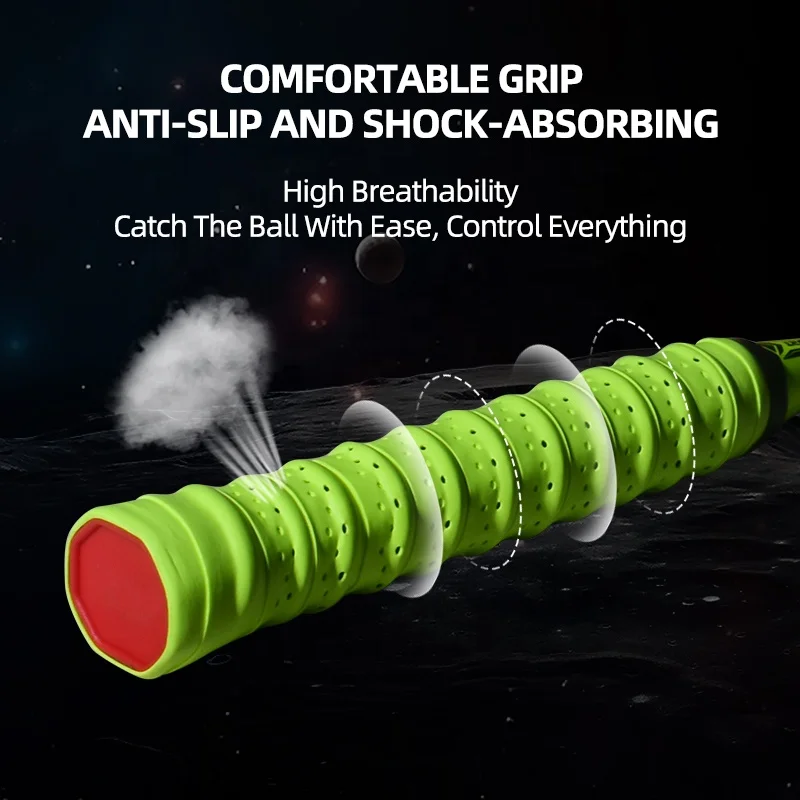 ALP Gemini Series Badminton Racket 4U G4 22-26lbs Carbon Fiber Lightweight&High Elastic Racquets for Outdoor Indoor Training