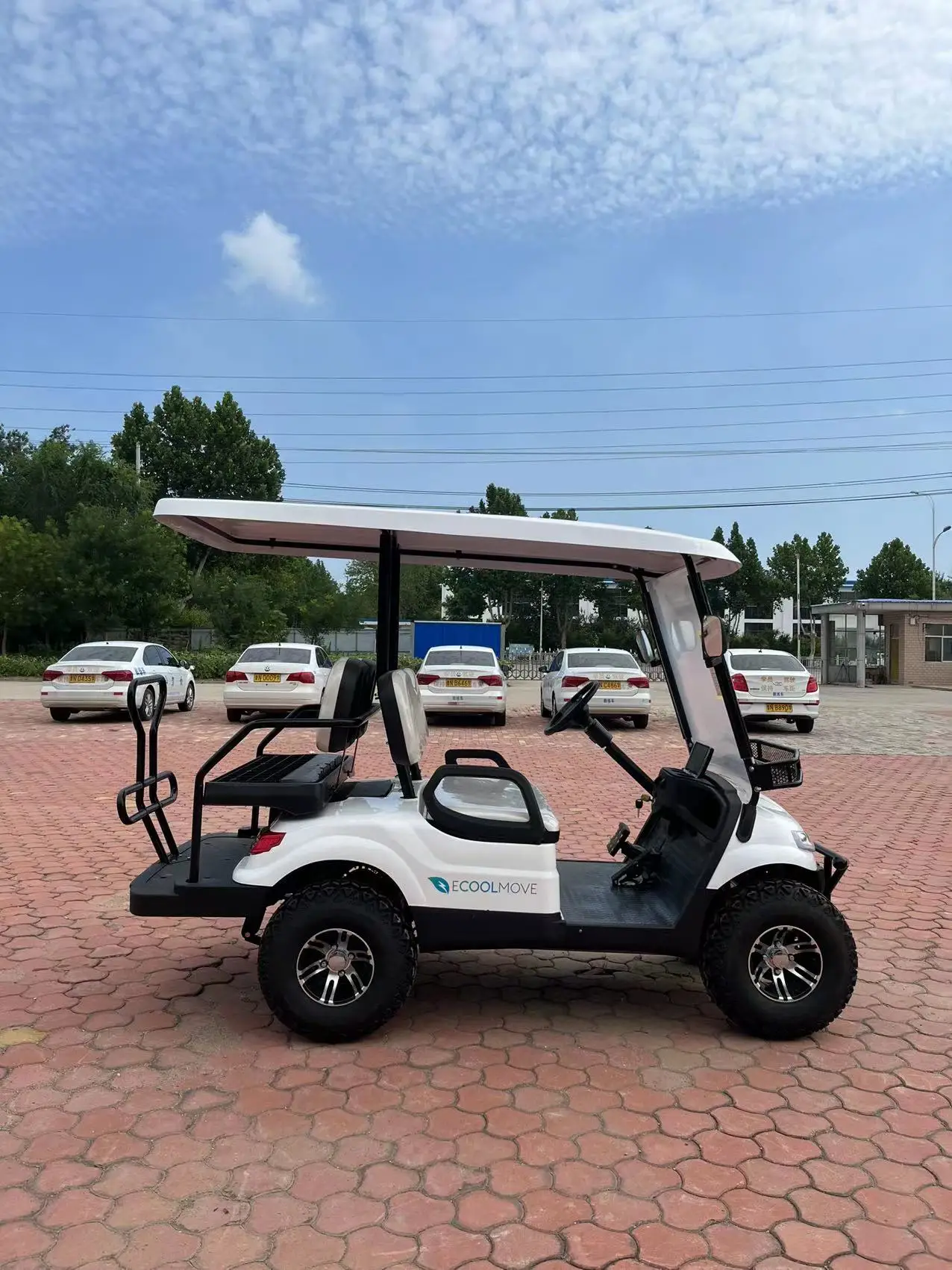 Sharefer Affordable 2 4 6 seater Chinese 2+2 seaters electric golf cart car for sale 72V lithium powered