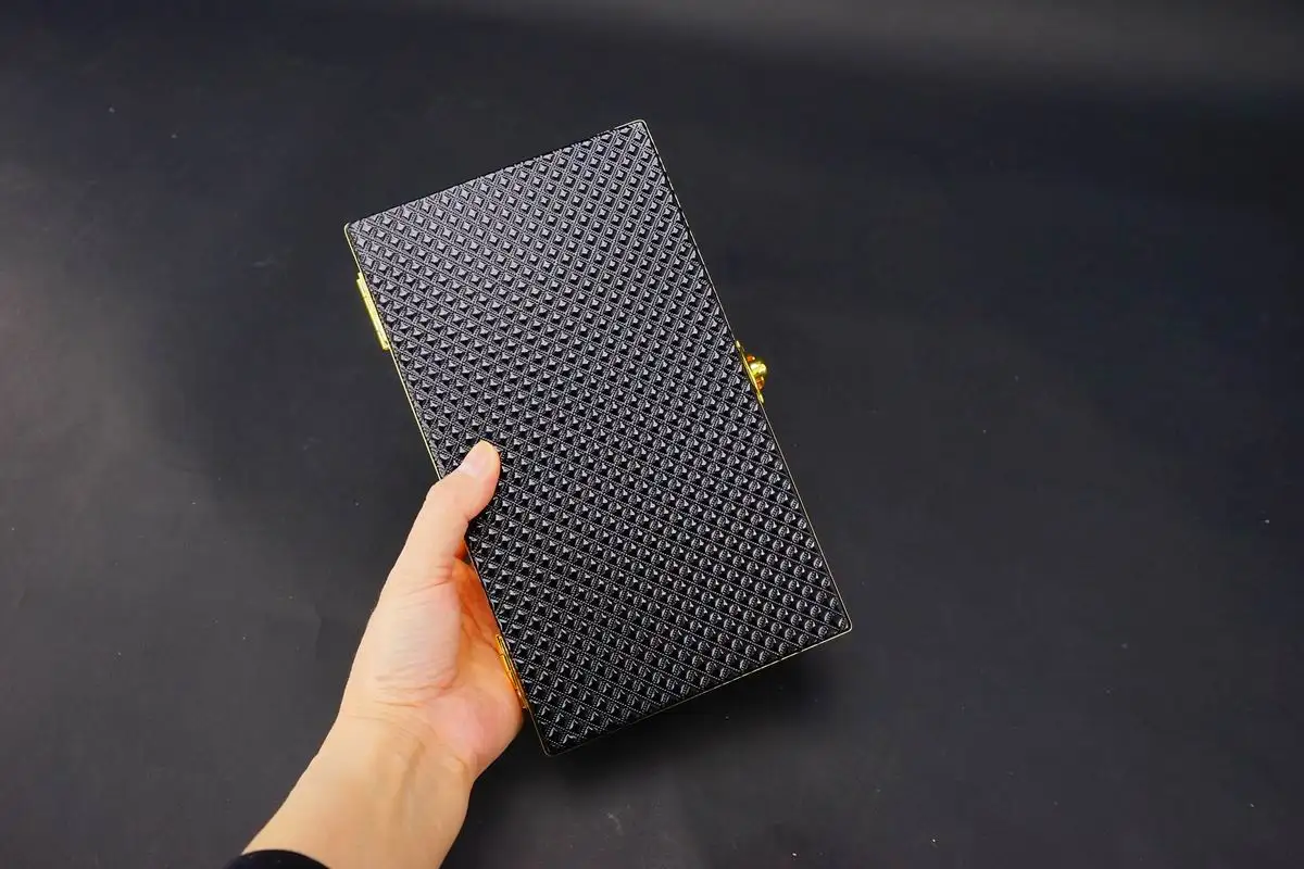 Alligator Print Croco Crocodile Pattern Genuine Real Leather barber tool case hairdresser hair tool box MC-16