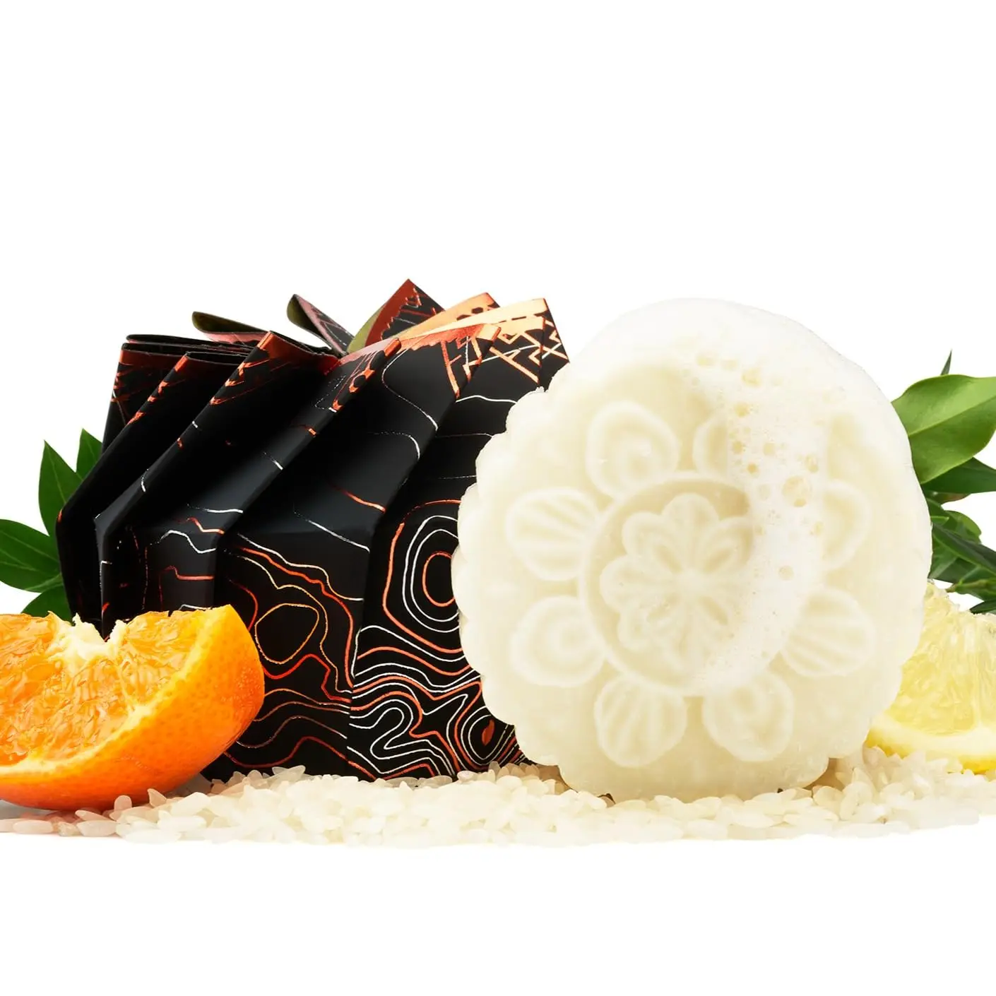 OEM Sulfate Free Shampoo Handcrafted All Natural Rice Water Shampoo Bars with Hidden Waterfall Scent