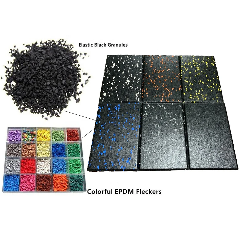 50Cm*50Cm*20Mm Anti-Slip Durable Gym Flooring Rolls Sport Protective Flooring Tiles Interlocking Rubber Floor For Shock Absorb