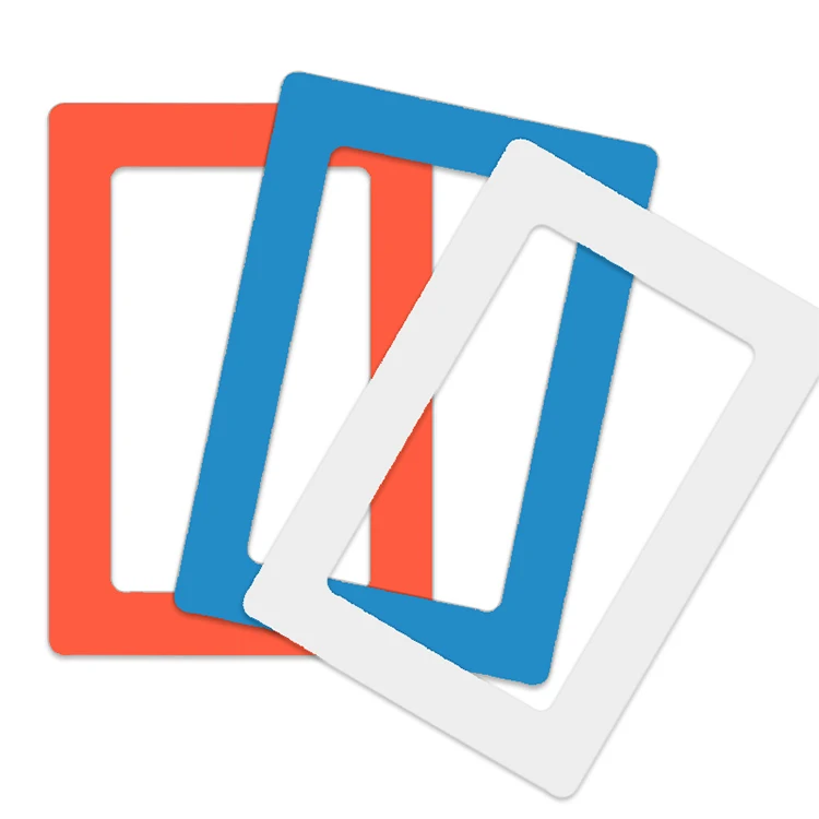 Custom Printing Magnetic Colorful PVC Photo Frame Magnet Photo Holder For Home And Fridge