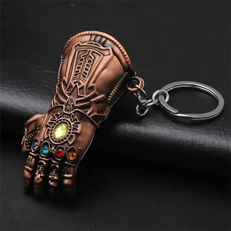 
Thanos Infinity Gauntlet Iron Mann Thor Hammer Avengerss Marvell Gift Keychain 
