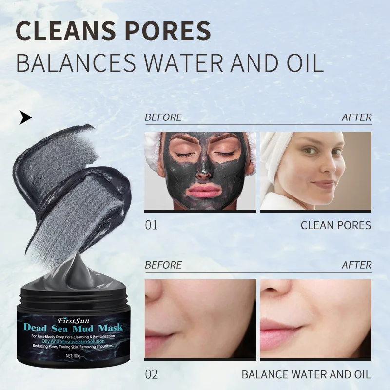 Best Beauty 100ml Salon Products Clay Face Mask From Mineral Beauty System Dead Sea Private Label Dead Sea Mud Mask