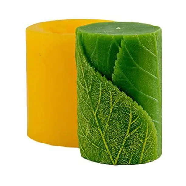 Silicone Pudding Jelly Dessert Chocolate Mould Polymer Clay Molds 3D Rose Cylindrical Candle Form Handmade Soap Mould