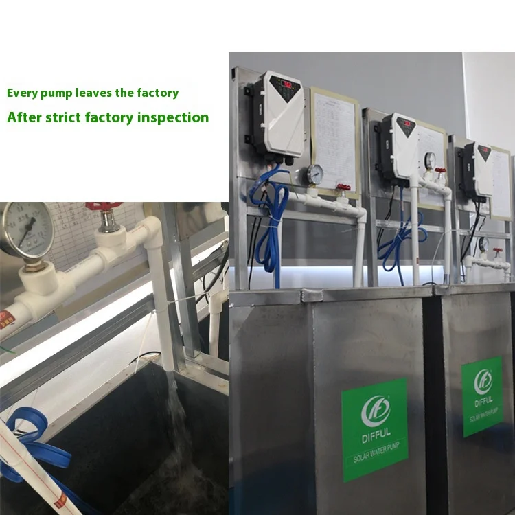 Customized 2HP Permanent Magnet Brushless DC Submersible Pump, High Flow Photovoltaic Solar Deep Well Pump