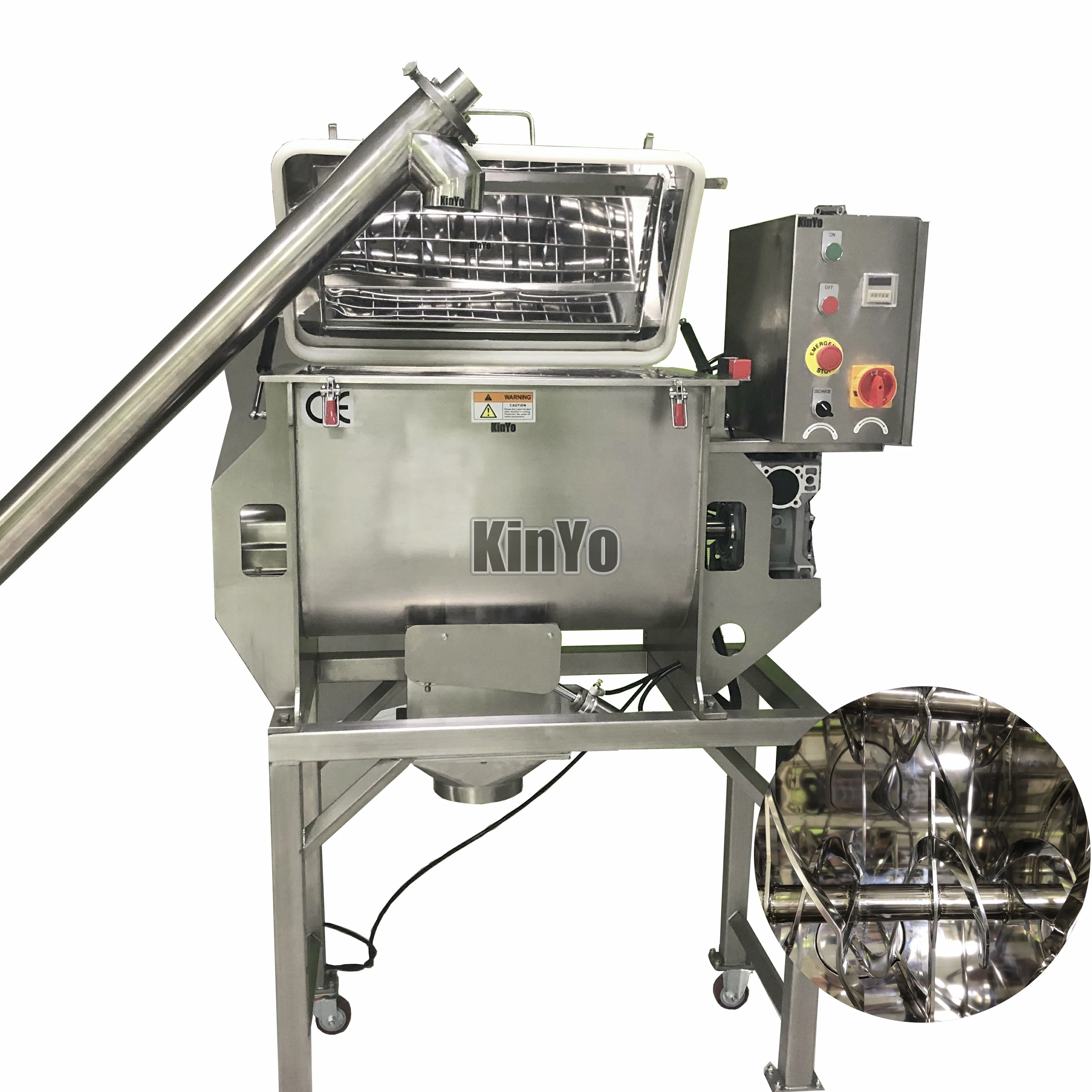 100L milk/coffee/spice  powder mixer Food grade Stable Performance All Stainless Steel 304 ribbon blender mixer