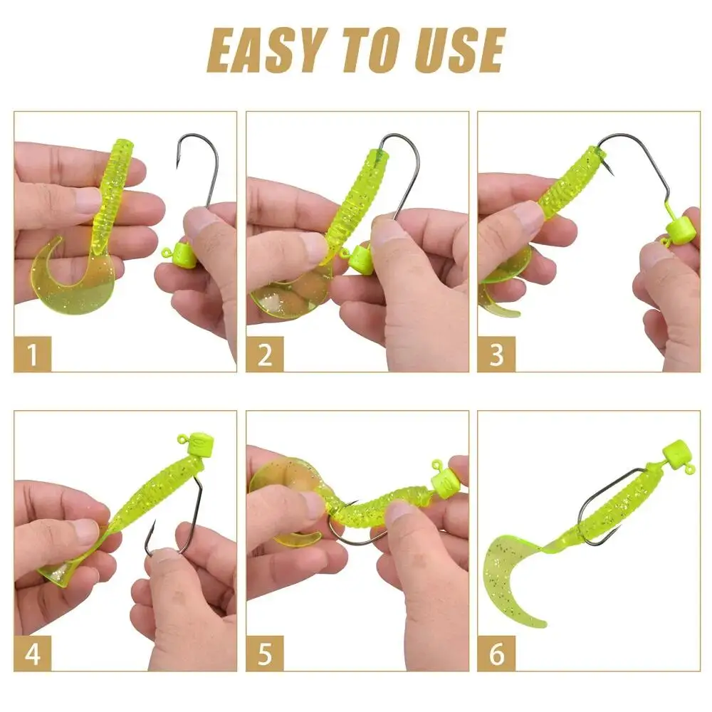 25Pcs Ned Rig Jig hooks Kit 7g 10g Mushroom Jig Heads hooks Soft Lures Wide Gap Worm Jig Fishing Hooks for Bass Crappie Fishing