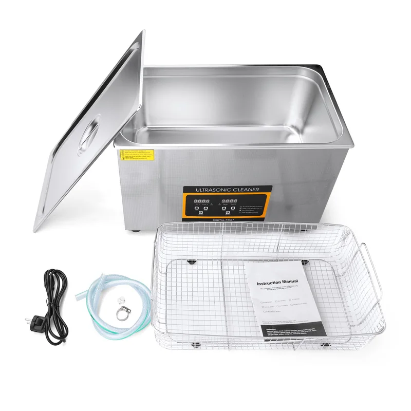 30L Industrial Ultrasonic Cleaner Sonic Equipment Metal DPF Engine Parts Oil Degreaser Ultrasound Washing Machine Bath Tank