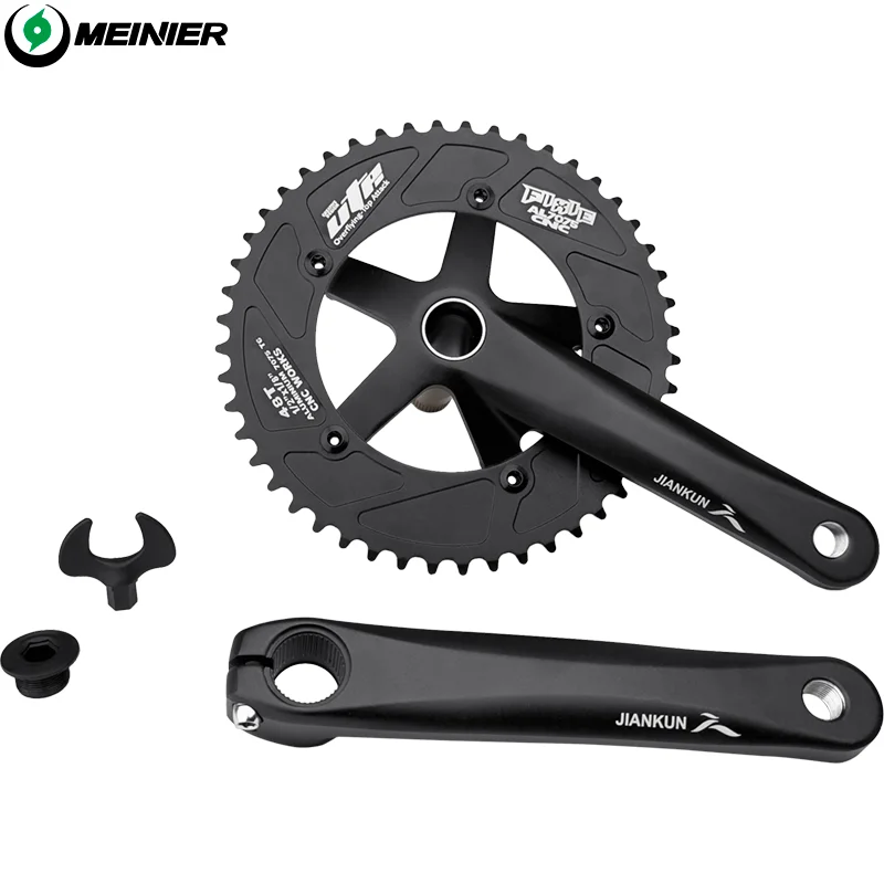 Mountain Bike Crank Am Crank Fit Set for Road Bike CNC Hollow Crank Track Bike Accessories Single Speed Sprocket