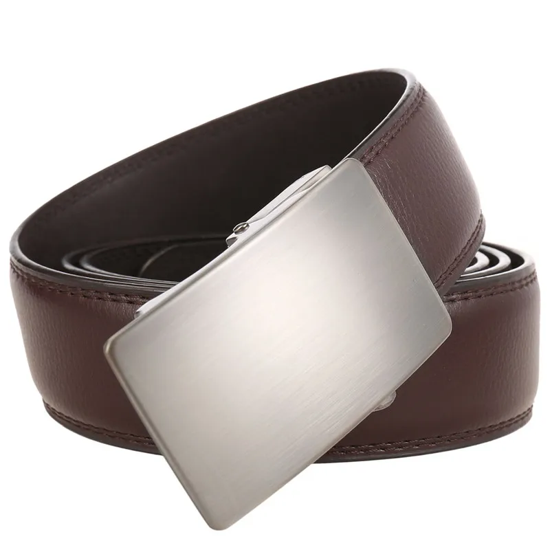 New Leather Belt Men Automatic Buckle Belts For Men fashion cowhide belt yiwu LQbelt Factory Ratchet