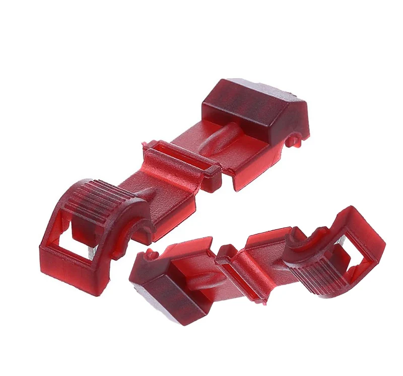 T-tap Wire Connectors Quick Splices 22-18 Gauge Red Wire Terminals T Tap Self-Stripping Radio Wire Splice Terminals