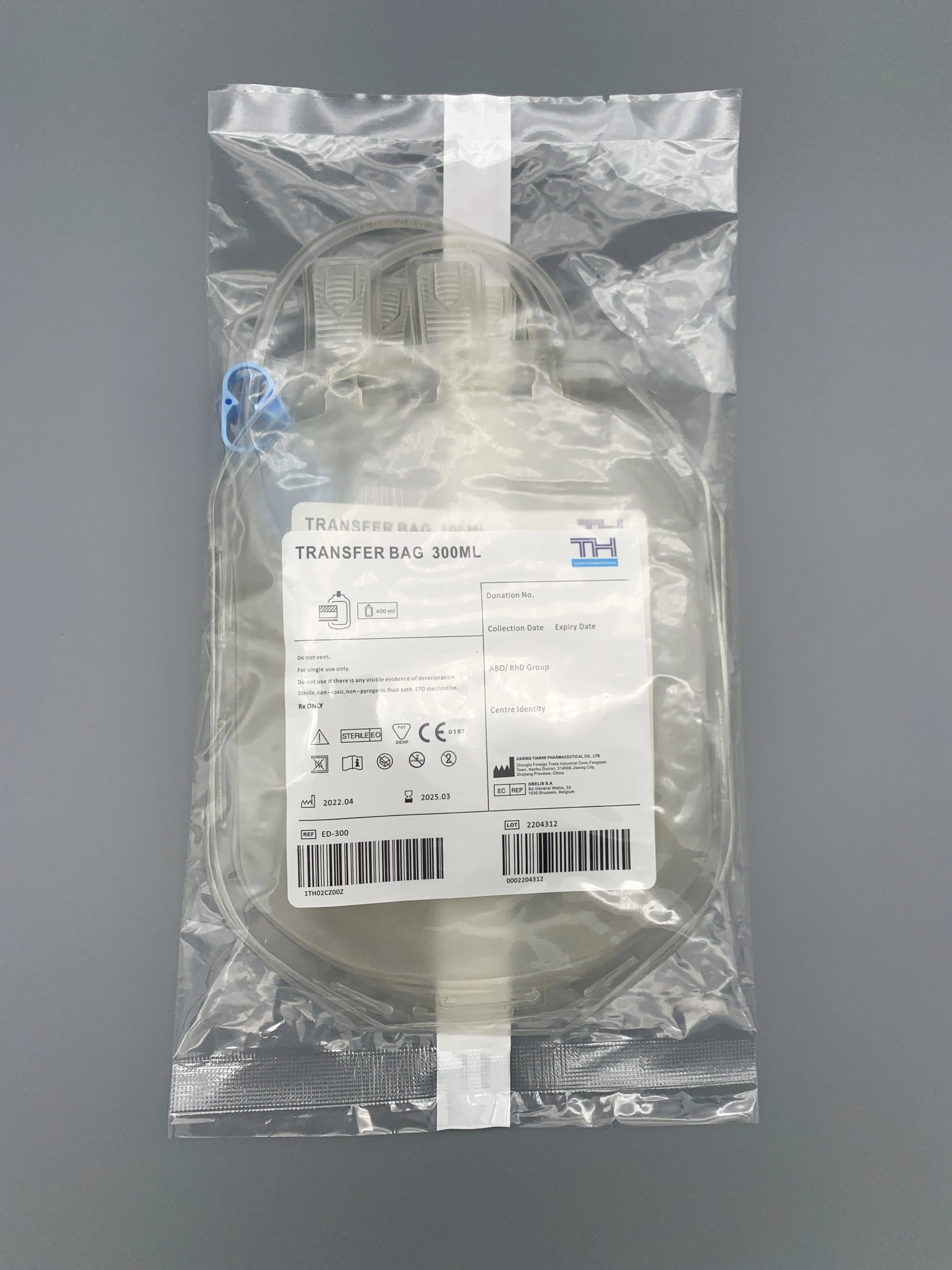 Medical Factory Directly Sale Transfer Blood Bag Single Double 150ml 300ml 600ml