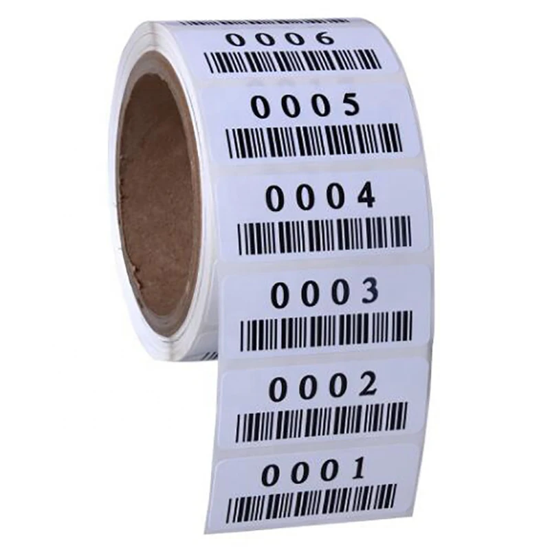 Custom Waterproof Packaging Stickers QR Code Sticker Label Barcode Labels Serial Number Stickers