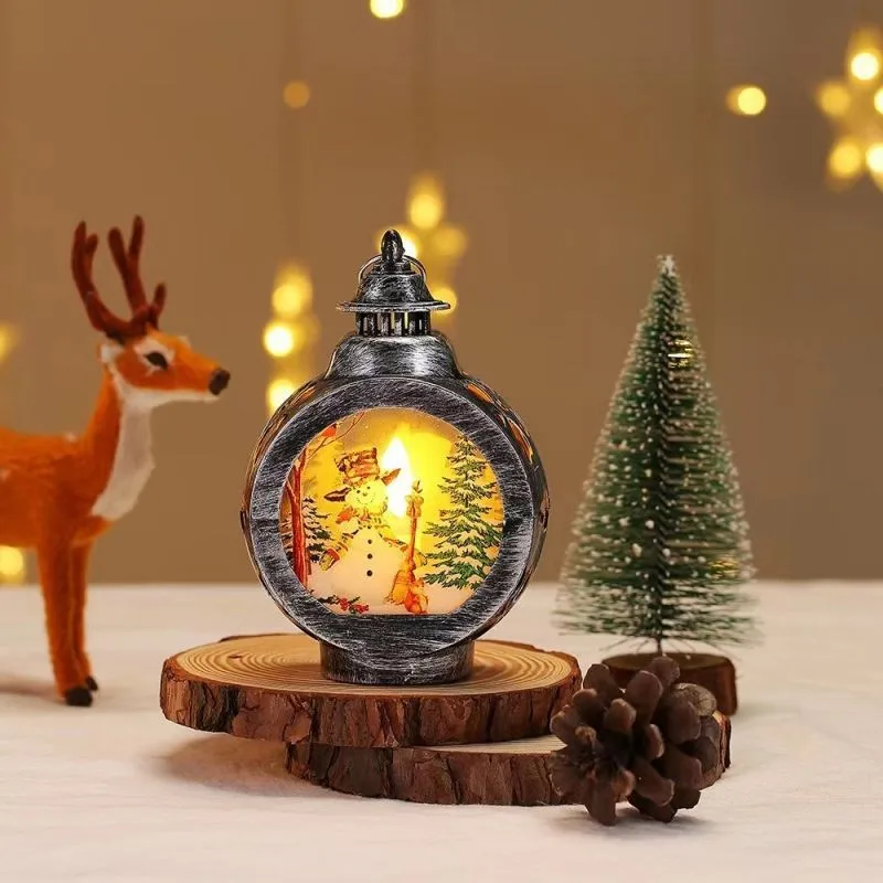 Sublimation blanks memorial lantern lights Christmas lantern ornaments with acrylic inserts for custom printing