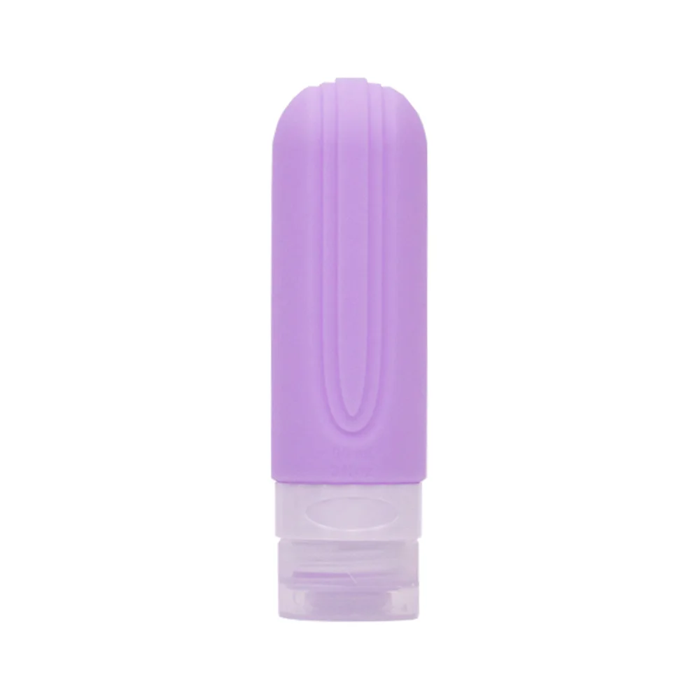 Factory Wholesale Food Grade Silicone 90ml Shampoo Toiletries Bottling Set Leak Proof Squeeze Bottle Travel Accessories