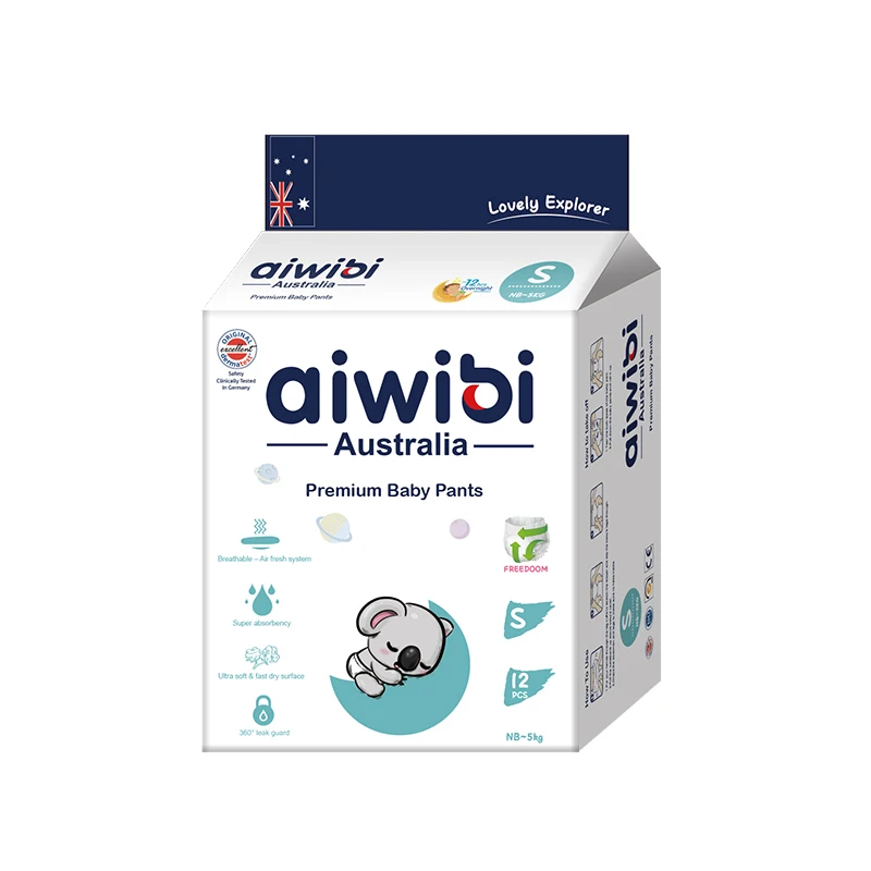 Aiwibi Japan Sandia Fluff Pulp ultra thin Baby Diapers/Nappies Wholesale Baby Reusable Diapers Panty A Grade