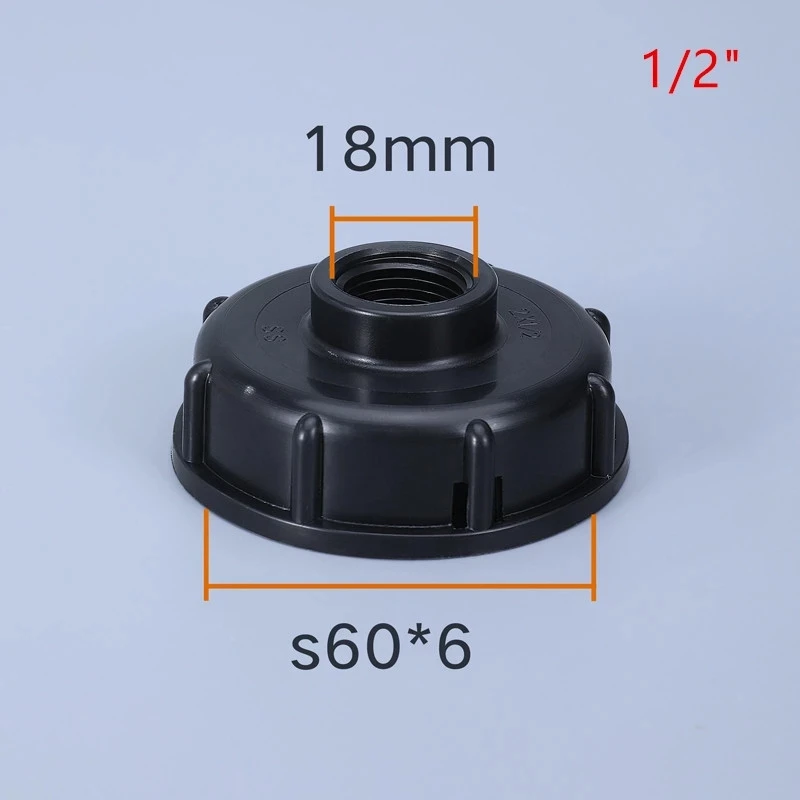 Wholesale Gallon IBC Tank Valve Adapter Plastic 63mm Inner Filament To S60x6 Outer Thick Wire Water Container