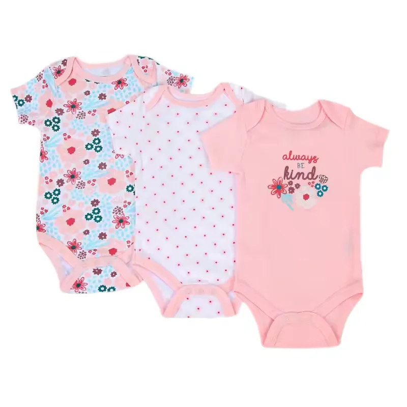 Toddler Newborn Boys Girls Clothes Romper Soft Cotton Infant Romper Plain Baby Onesie