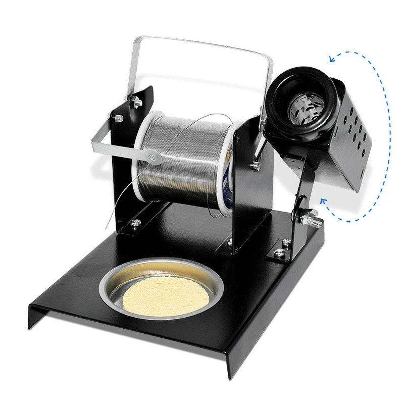 3-in-1 Multifunctional Soldering Accessories Soldering Iron Stand Solder Wire Spool Roll Holder and Soldering Tips Cleaner