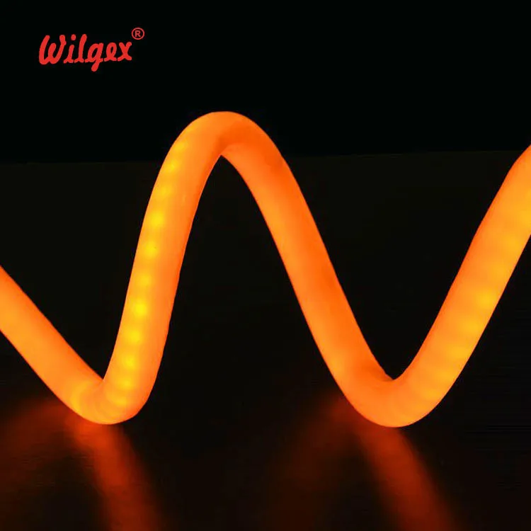 360 degree round sign custom ip68 tube strip lights rope ultra thin mini outdoor linear 12v 24v 110v 220v led neon flex