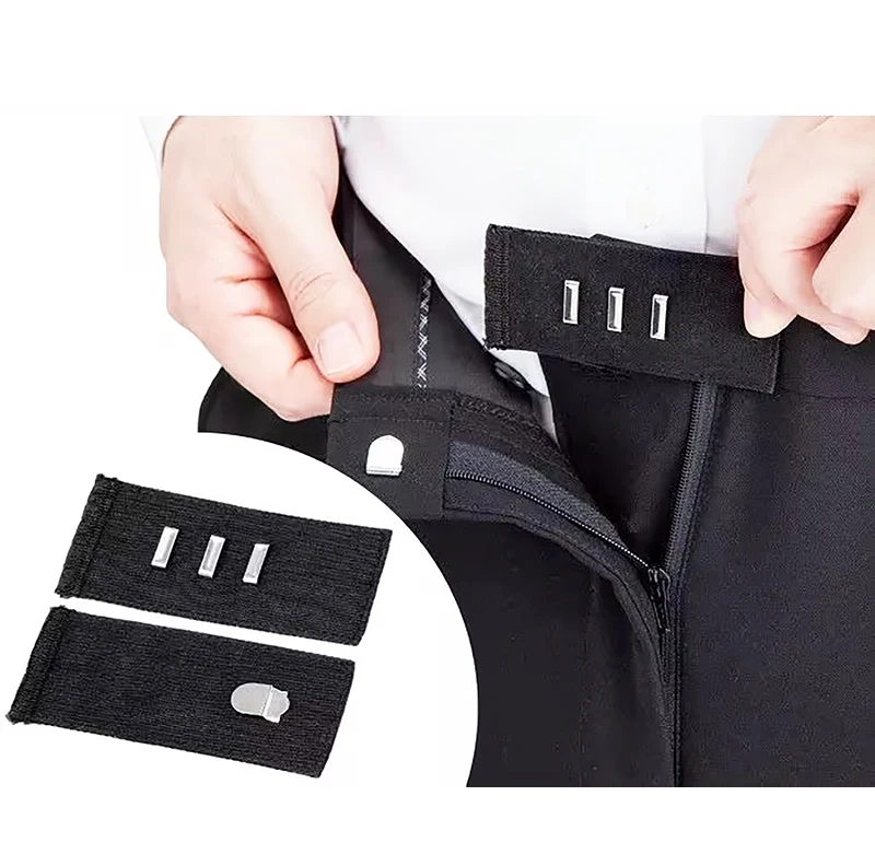 Unisex Waist Extenders Buttons Strong Adjustable Fit for Jeans Trousers Garment Accessories