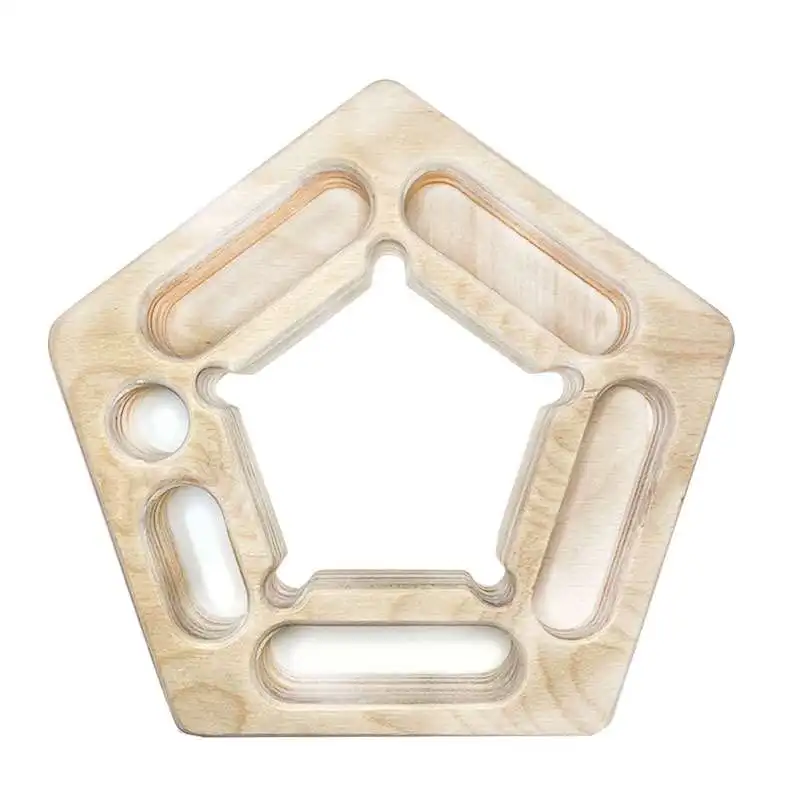 2022 Hot Selling Portable Wood Rock Climbing Fingerboard Trainer Finger Strengthener With Straps