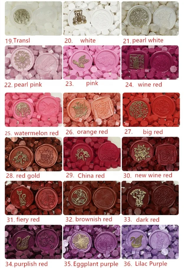 Colors of smokeless wax seal beads 1kg/bag