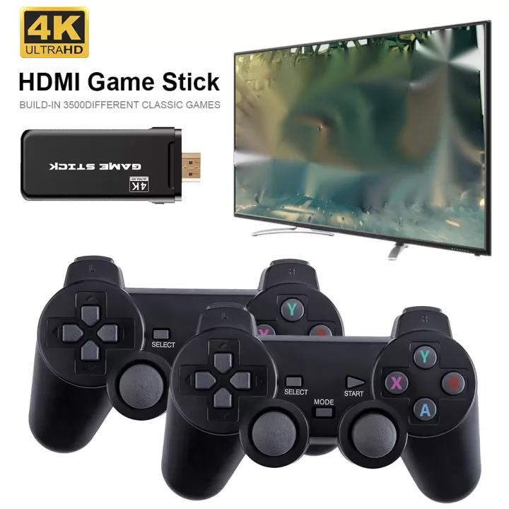 4K TV Retro Video Game Console With 2.4G Wireless Double Controller 10000 Classic Games for PS1/GBA/CPS Family TV Game Console