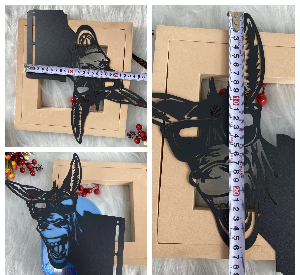 Farm Peeping Animal Metal Art Sculpture metal garden art laser cut Garden Lawn Floor Decoration