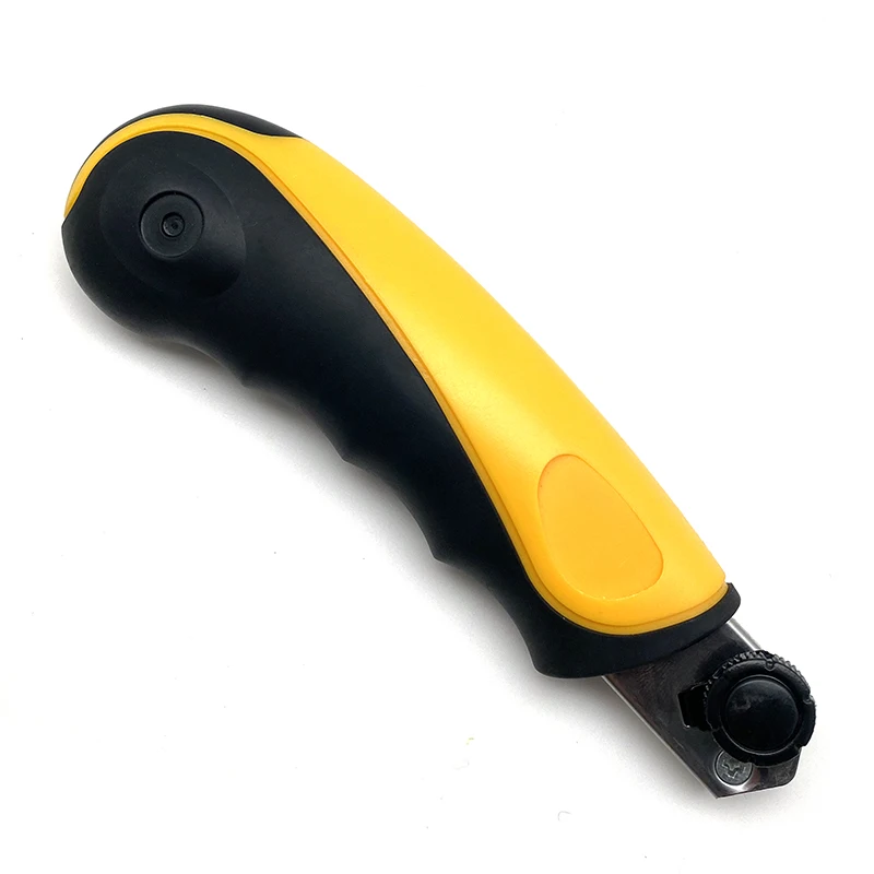 Office Utility Knife heavy duty 18mm blade auto loading design plastic rubber grip paper trimming stationery knife RX70841