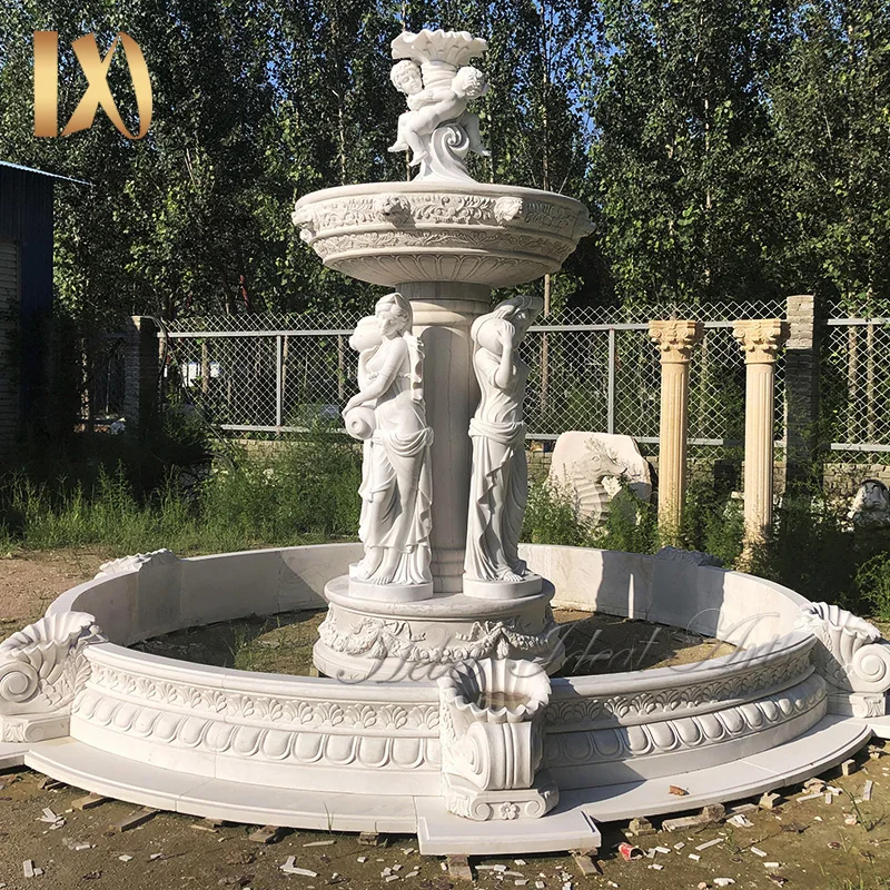 Прямая продажа с фабрики Ideal Arts Большой водопад дизайн голая леди фонтан Голая девушка садовый для продажи