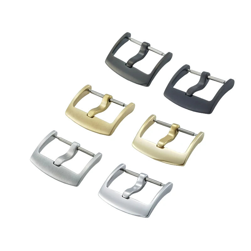 Custom Metal Watch Band Buckle 18/20/22/24mm Men Stainless Steel Watch Strap Clasp Accessories