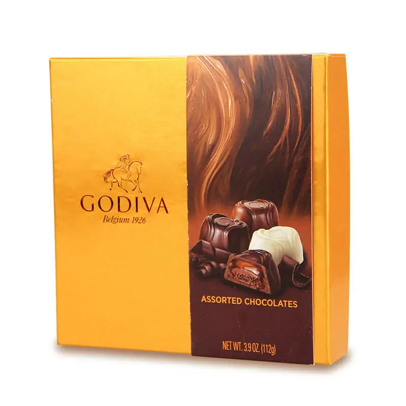 Wholesale Beautiful Gold and Silver Metallic Paper box For Chocolate Packaging