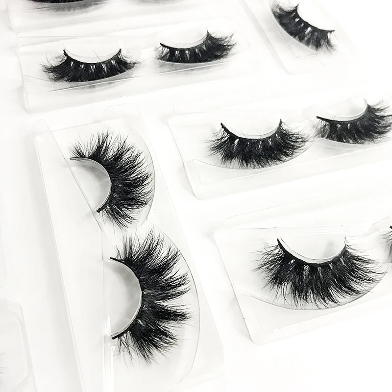free Logo natural color russian style full strip lashes 25mm 3d mink magnetic false eyelashes lashes dropshipping