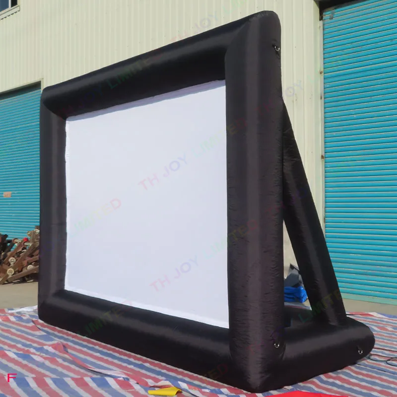 120/150/170 inches outdoor oxford 16:9 ratio inflatable screen,front rear projection movie screen inflatable for wholesale