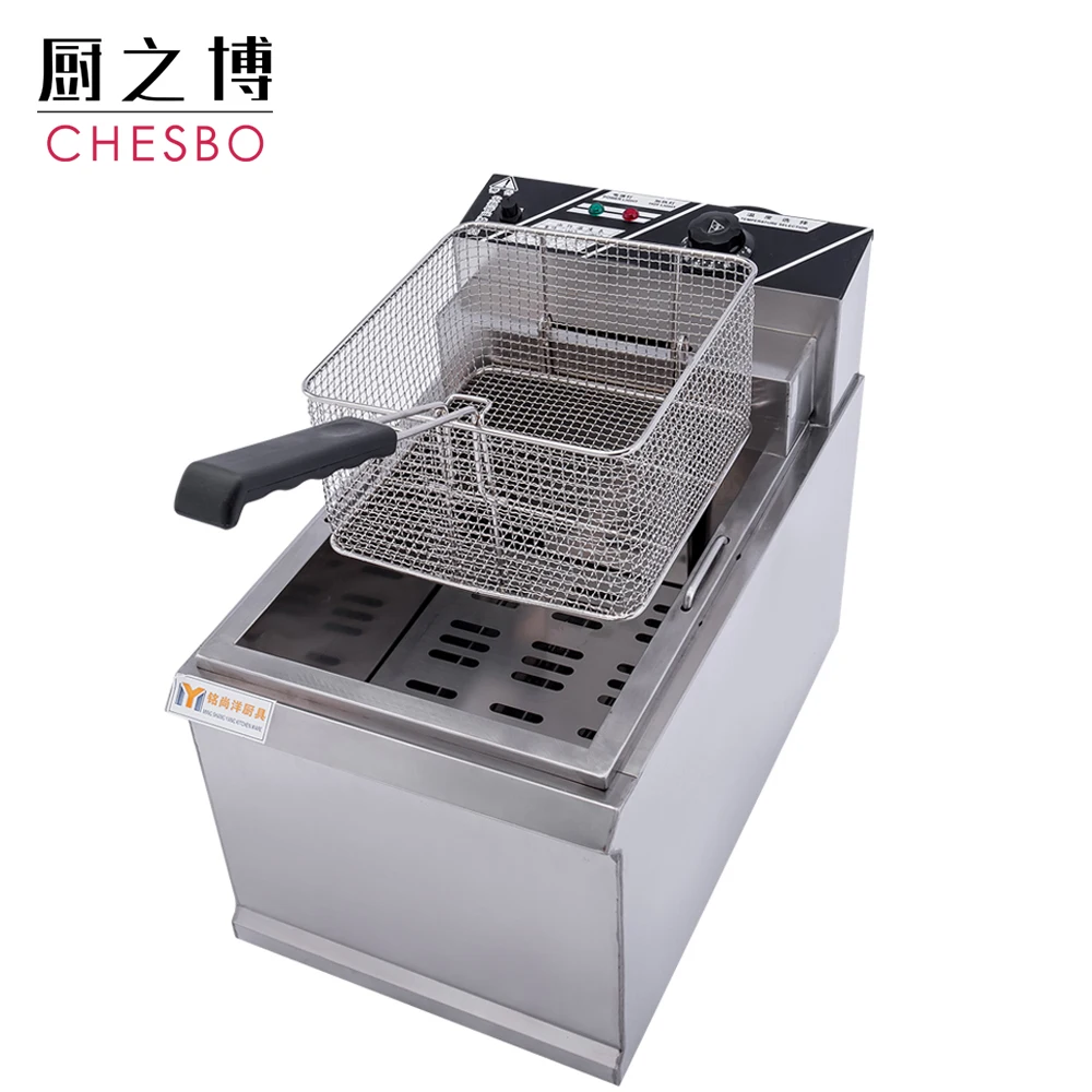 20L Single Cylinder Potato Chips Frying Machine/French Fries Deep Fryer for Medium-sized Supermarkets Restaurant