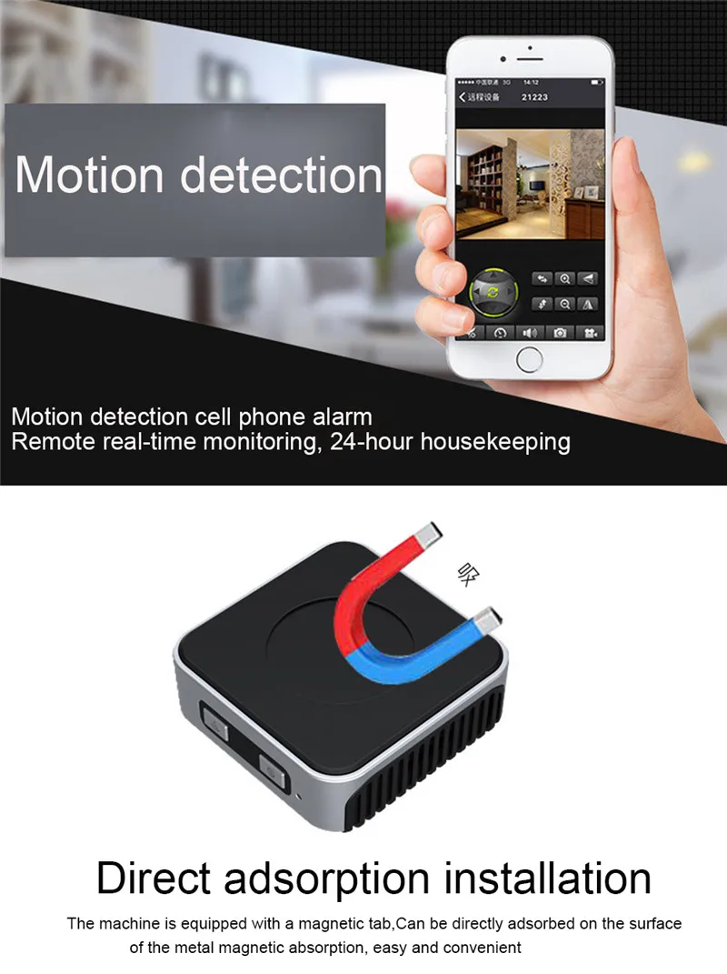 1080P IP Wifi Wireless Cameras CCTV Video Camcorder Hidden Cameras Mini WIFI Camera With Infrared Night Vision