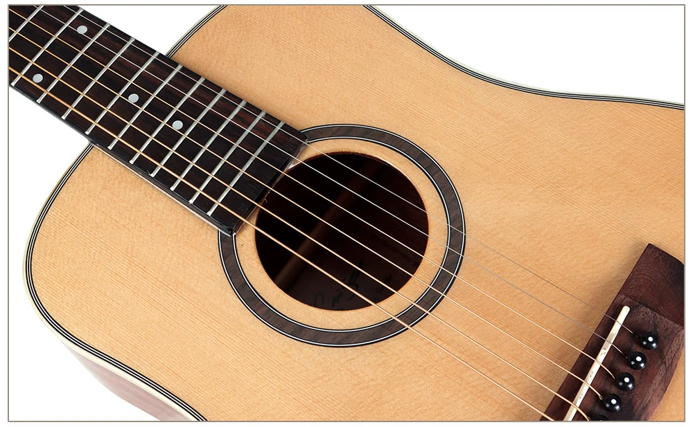 Wholesale small  34 inch baby size steel string acoustic guitar made in China