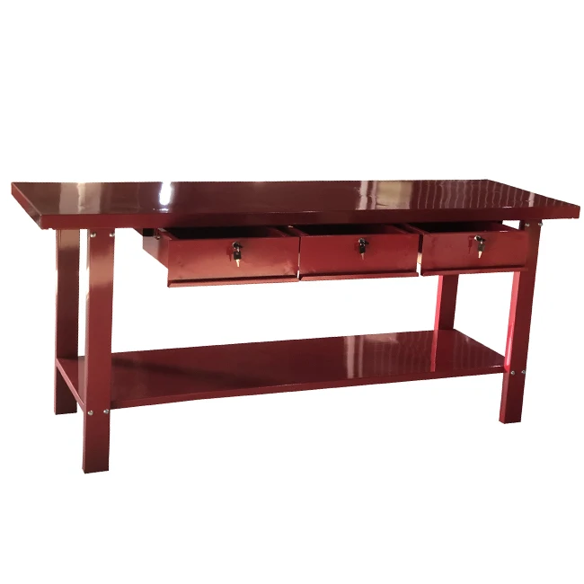 Custom Metal Work Table Garage Drawer Table Workbench