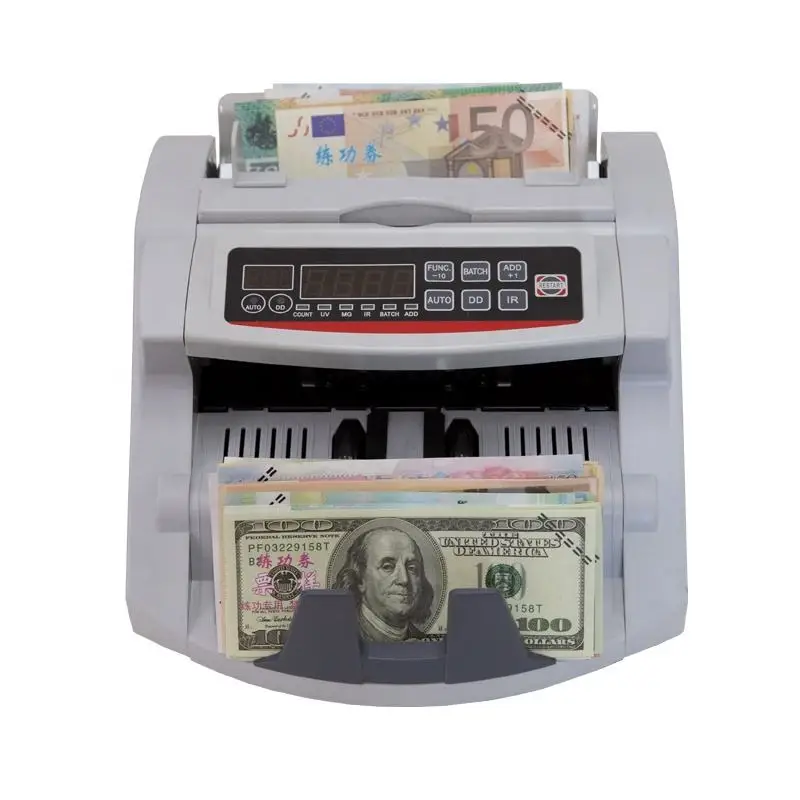 1 Year Warranty Banknote Money Bill Counter Cash Counting Machine Note Multi Currency Detector Machine