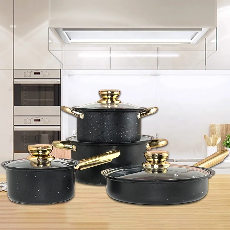 kitchen stainless steel Cooking pot set 8pcs kitchenware Pots And Pans Juego De Utensilios De Cocina Cookware Sets