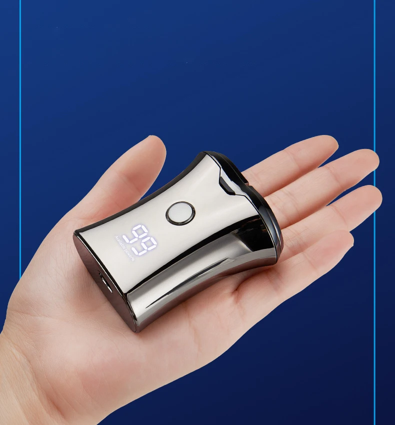 Портативная перезаряжаемая машинка для бритья с ЖК-дисплеем